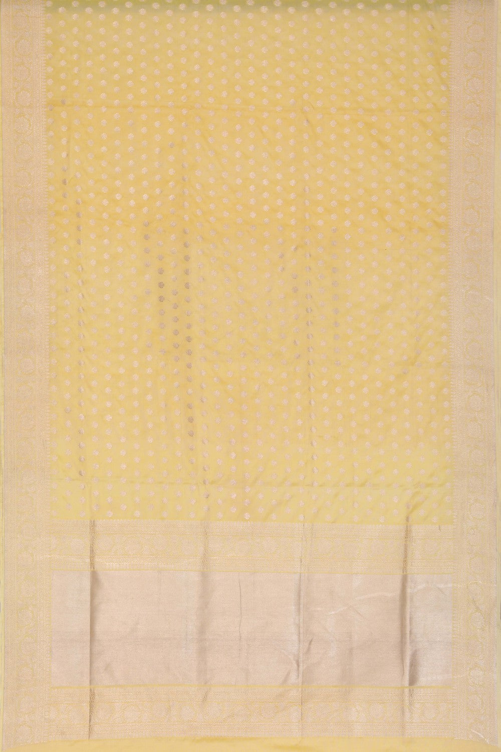 Image of Banarasi Silk Yellow Saree